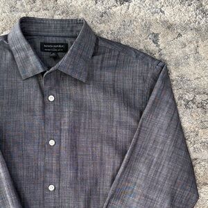 Banana Republic Men's Charcoal Button Down Shirt, size medium